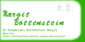 margit bottenstein business card